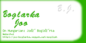 boglarka joo business card